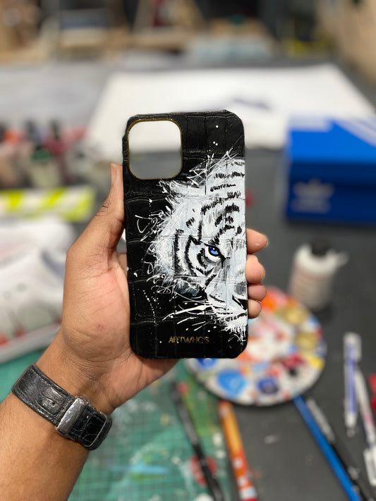 Iphone 12 Pro Max case WHITE TIGER